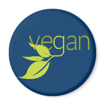 Leafy Vegan Refrigerator Magnet