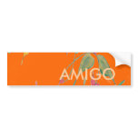 Leafy Vine Sunkissed Amigo bumper stickers