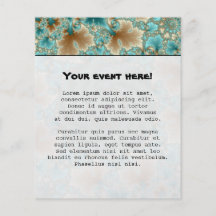 Leafy Whorls Fractal Flyer Design