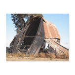 Leaning Barn Postcard
