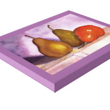 Leaning Pear Canvas Print