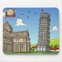 Leaning Tower of Pisa Mousepads