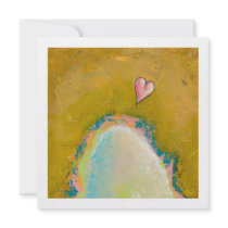 Leap of faith little heart hopeful art painting