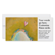 Leap of faith little heart hopeful art painting