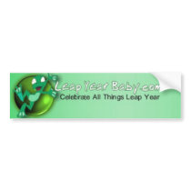 Leap Year Baby Frog for Designs Bumper Sticker