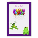 Leap Year Birth Announcement Greeting Card