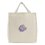 Leaping Bass embroidered bags