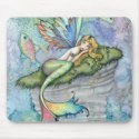 Leaping Carp Mermaid Fish Mousepad