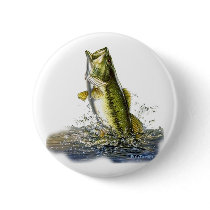 Leaping largemouth bass