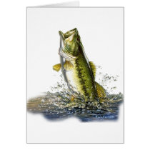 Leaping largemouth bass