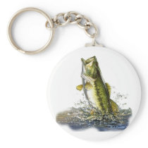 Leaping largemouth bass