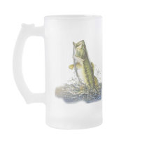 Leaping largemouth bass mugs