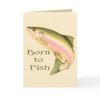 Leaping Salmon Card by Spice