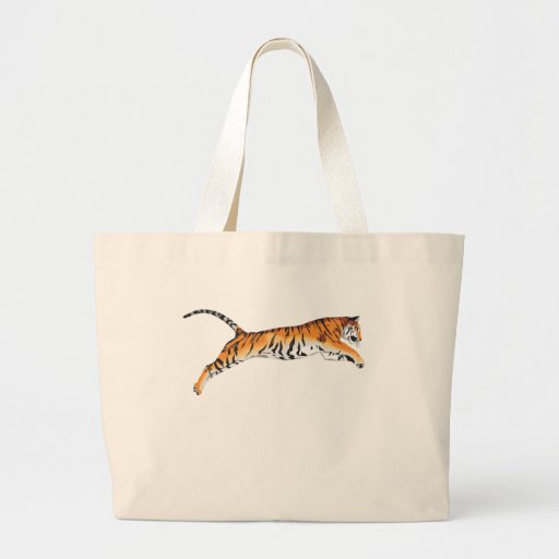 Leaping Tiger Canvas Bags