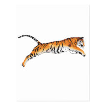 Leaping Tiger Postcards