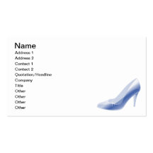 Learn from Cinderella's Shoe Business Card Template