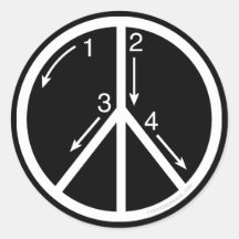 Learn Peace Sticker