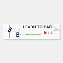 Learn to PARK Bumper Stickers