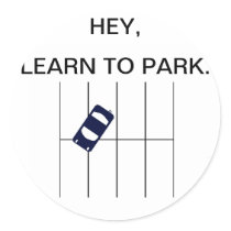 Learn to PARK Round Stickers