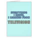 Learned from Television Card