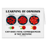 Learning By Osmosis Fatal Consequences (Biology) Greeting Card