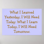 Learning is Progressive posters