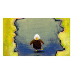 Learning to be powerful baby bald eagle bird art business cards