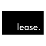 lease. business card template