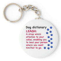 Leash - dog dictionary keychains