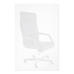 Leather and chrome executive chair personalised stationery