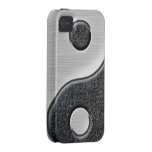 Leather and Steel Yin Yang iPhone 4/4S Covers