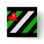 Leather Boi Flag Pinback Button