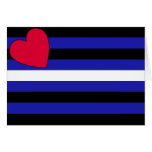 Leather Flag Greeting Cards