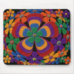 leather flowers mouse pads