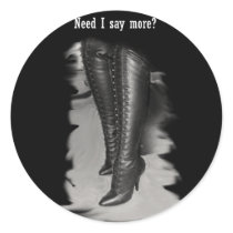 Leather Lace Up Boots Stickers