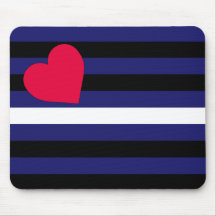Leather Latex and BDSM Pride Flag Mousepads