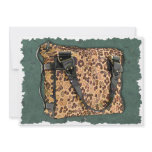 Leather Leopard Luggage invitations
