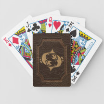 Leather-Look Pisces Bicycle Card Decks