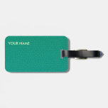 Leather Look Travel Luggage Teal