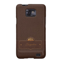Leather Luxury Name Samsung Galaxy S2 Case