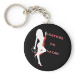 Leather or Lace? keychains