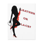 Leather or Lace? postcards