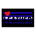 Leather Pride Flag Contact Card Business Card