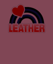 LEATHER RAINBOW FLAG T-SHIRTS