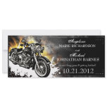 Leather Studded Biker Wedding Invitation