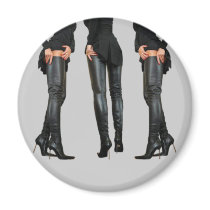 Leather Thigh High Boot Models - Magnets