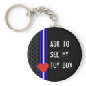 Leather Toybox keychains