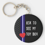 Leather Toybox Keychain