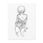 Leather Zip postcards