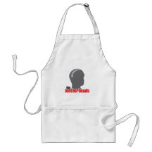 LeatherHead Apron - White